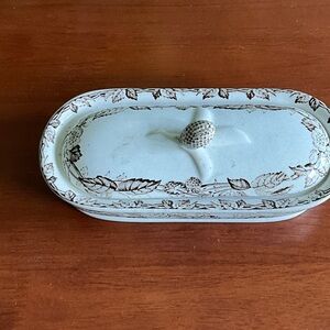 Floral Ceramic toiletry dish Matching soap